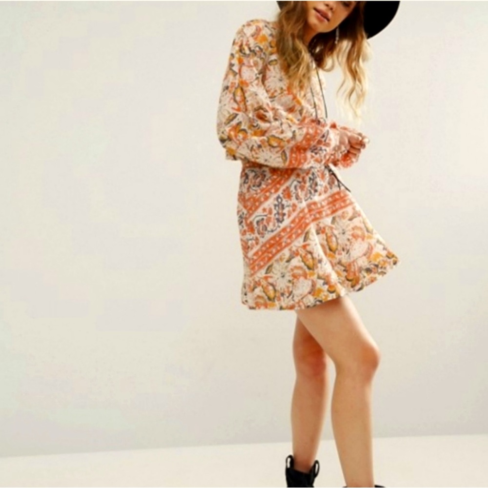 free people SILVER SUN mini dress . - Picture 7 of 7